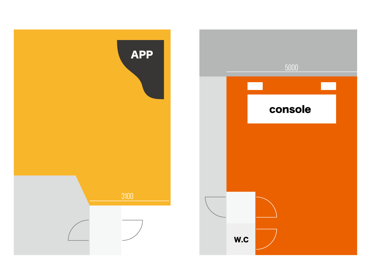 スタジオ平面図